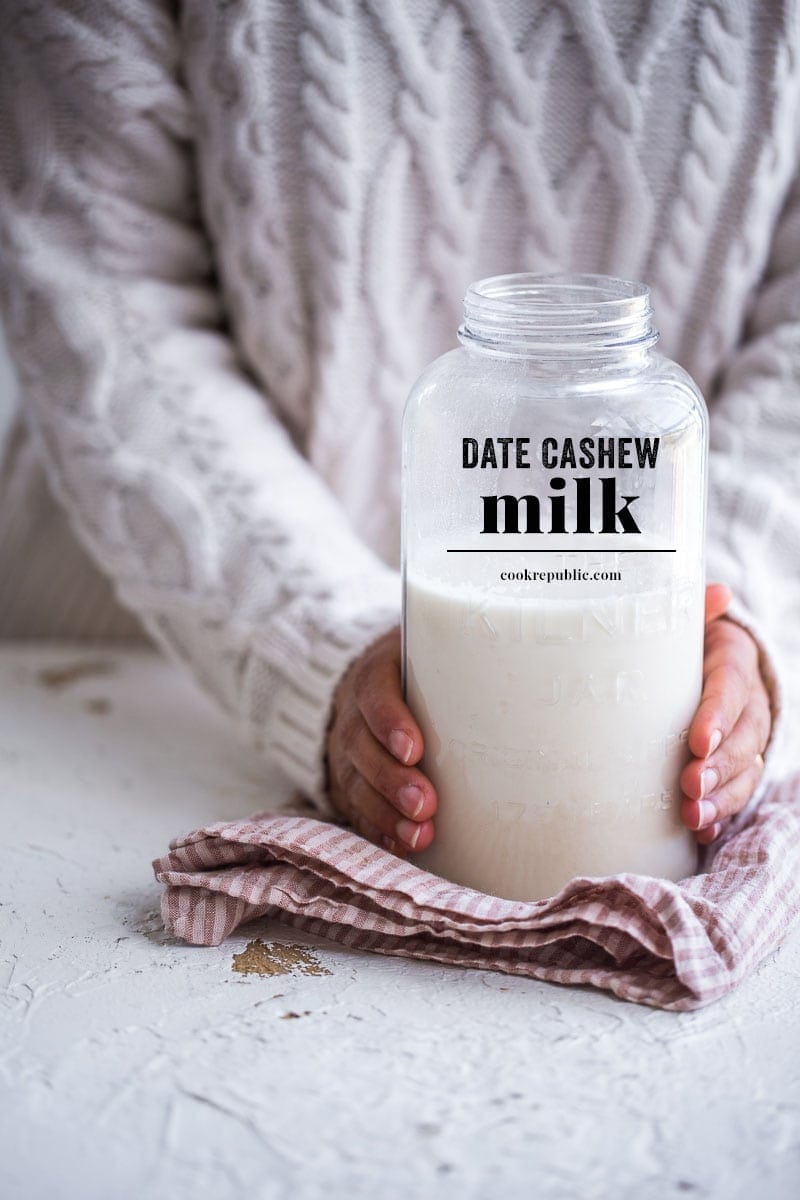 Date Cashew Milk - Cook Republic #healthyrecipe #vegan #glutenfree #foodphotography