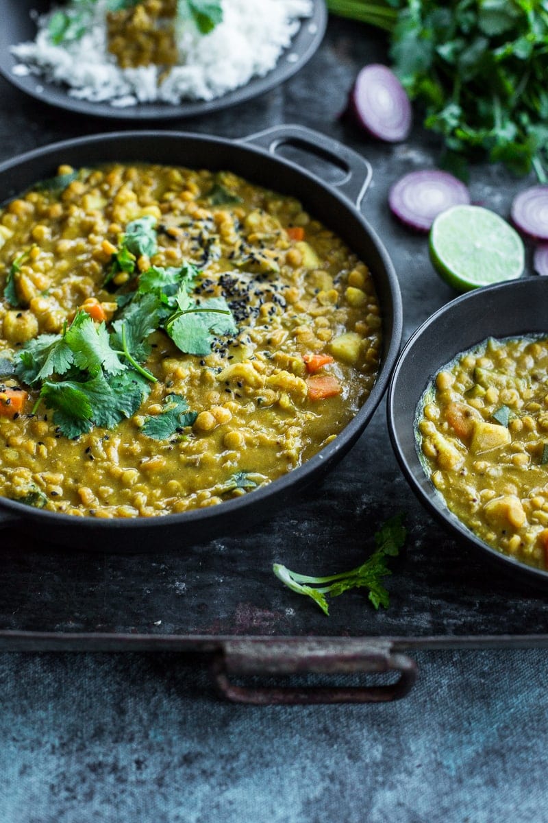 Rainbow Veggie Coconut Dal - Cook Republic #recipe #healthyrecipe #vegan #glutenfree #vegetarian #foodphotography