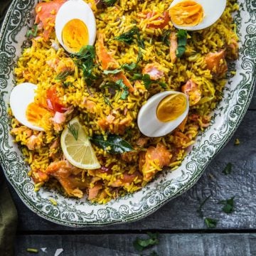 Smoked Salmon Kedgeree - Cook Republic #healthyrecipe #dinner #foodphotography