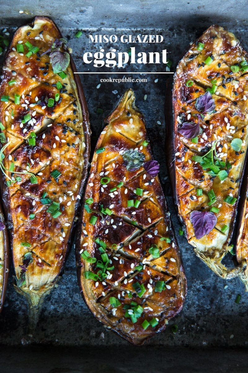 Vegan Miso Glazed Eggplant - Cook Republic #vegan #glutenfree #healthyrecipe