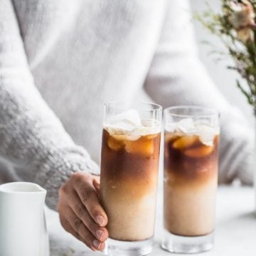 Vegan Iced Spice Coconut Latte - Cook Republic #vegan #coffee #glutenfree #drink #foodphotography