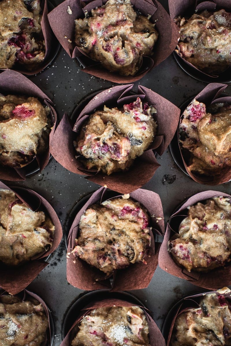 Bourke Street Bakery Dark Chocolate And Raspberry Muffins - Cook Republic #vegetarian #bakingrecipes #foodphotography