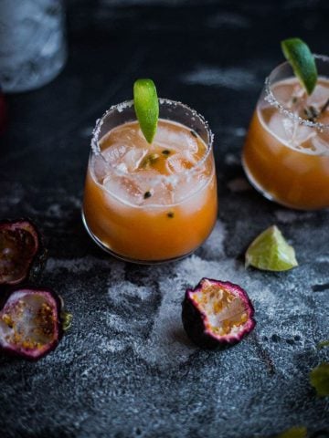 Passionfruit Margarita - Cook Republic #cocktail #vegan #foodphotography