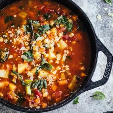 Vegetarian Minestrone Soup - Cook Republic