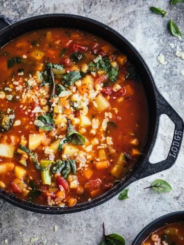 Vegetarian Minestrone Soup - Cook Republic