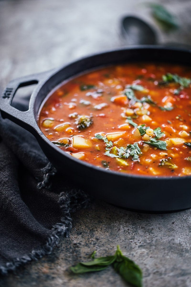 Vegetarian Minestrone Soup - Cook Republic