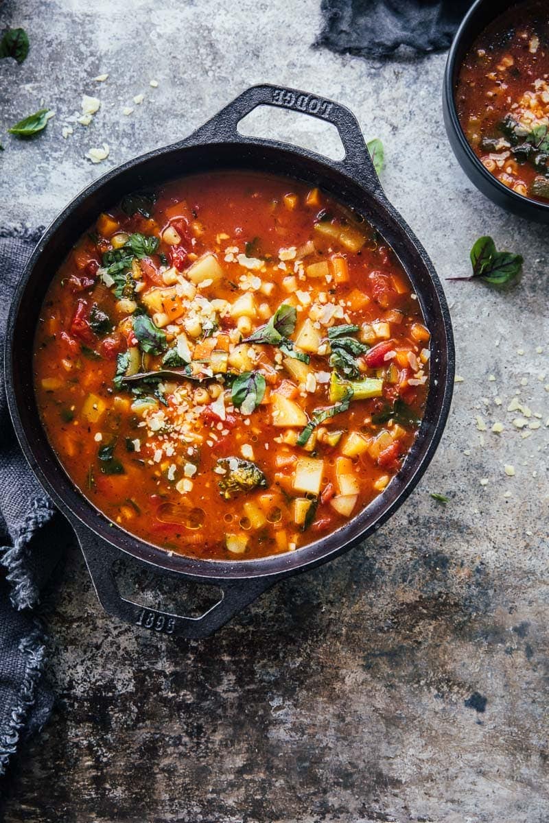 Vegetarian Minestrone Soup - Cook Republic
