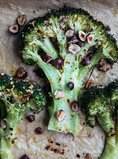 Broccoli Steaks With Garlic And Chilli