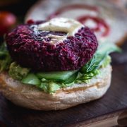 Vegan Beetroot Quinoa Burger - Cook Republic #veganrecipe #foodphotography #healthyrecipe