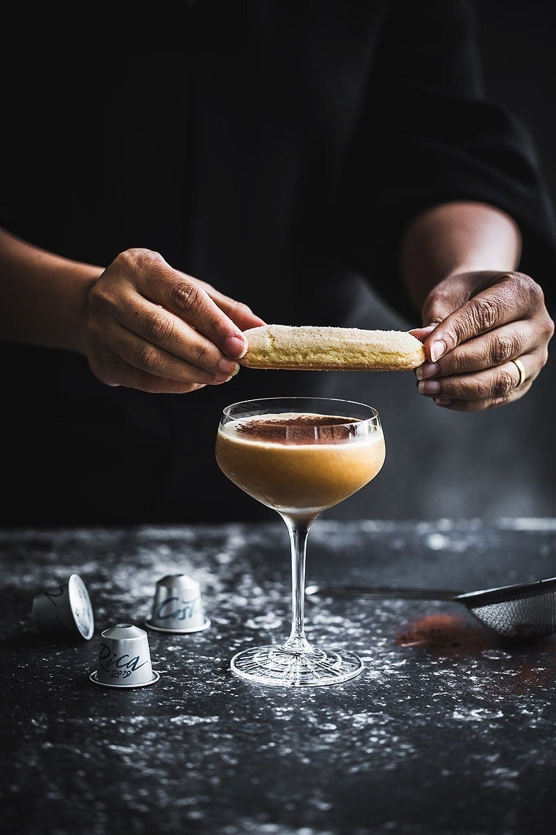 Costa Rica Tiramisu Martini - Cook Republic / photography and styling, Sneh Roy #cocktail #tiramisu #dessert