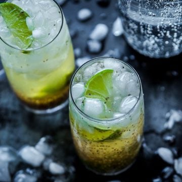 Sparkling Chia Refresher - Cook Republic / photo, Sneh Roy #sodastream #vegan #mocktail