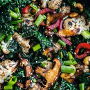 Kale Mushroom Cashew Stir Fry - Cook Republic #vegan #glutenfree