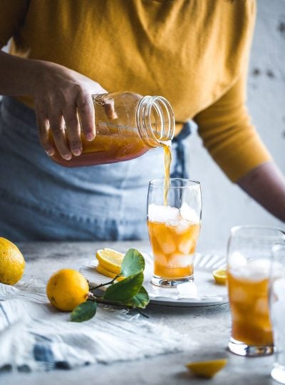 Sparkling Iced Lemon Tea