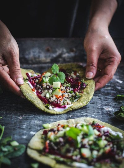 Green Garlic Spinach Flatbread