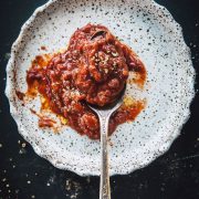 Chilli Garlic Prawn Risotto In Napoli Sauce - Cook Republic #glutenfree #italianrecipe #foodphotography