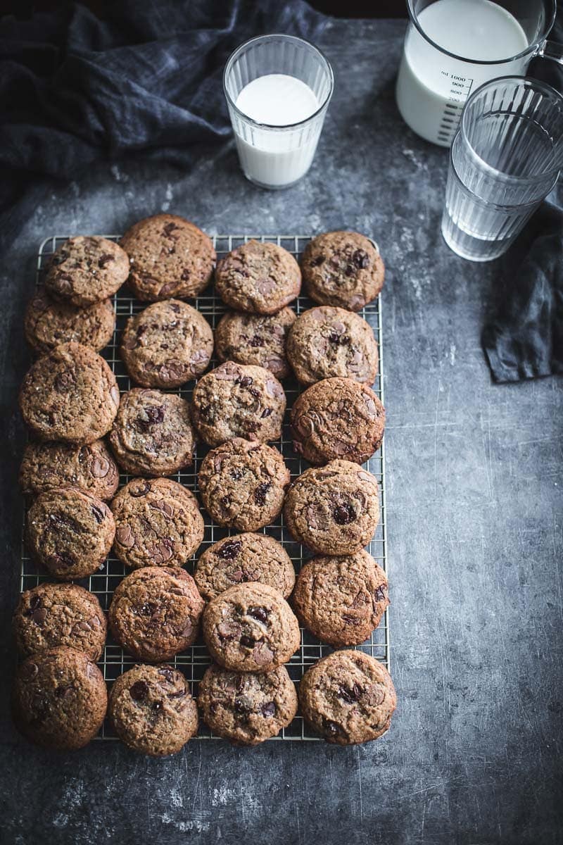 Salted Chocolate Chip Spelt Cookies - Cook Republic #baking #cookies #foodphotography