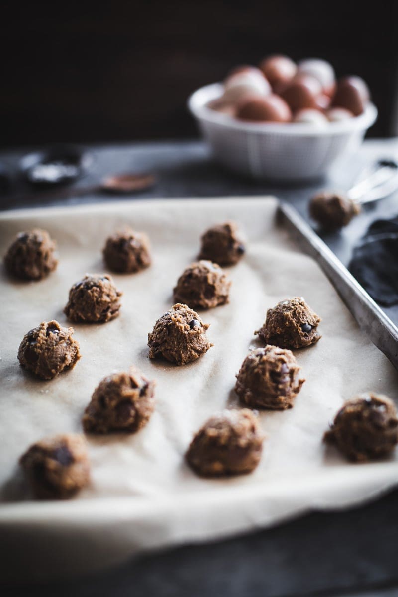 Salted Chocolate Chip Spelt Cookies - Cook Republic #baking #cookies #foodphotography