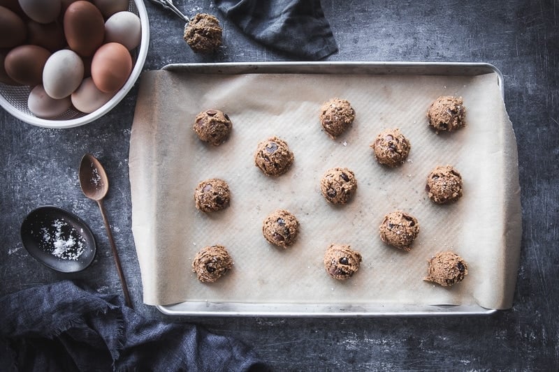 Salted Chocolate Chip Spelt Cookies - Cook Republic #baking #cookies #foodphotography