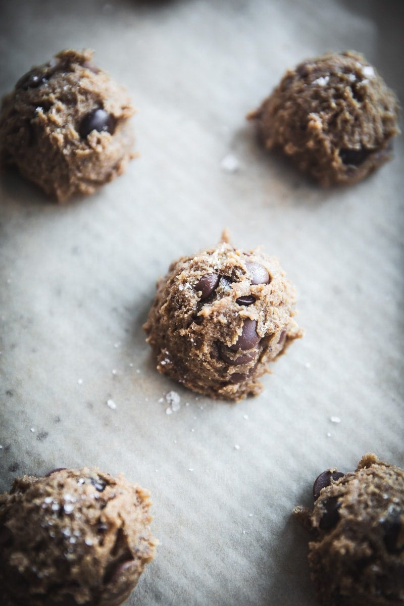 Salted Chocolate Chip Spelt Cookies - Cook Republic #baking #cookies #foodphotography