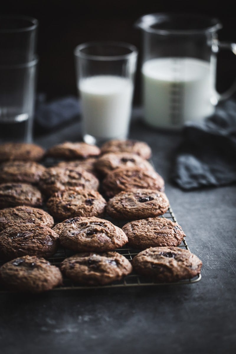 Salted Chocolate Chip Spelt Cookies - Cook Republic #baking #cookies #foodphotography