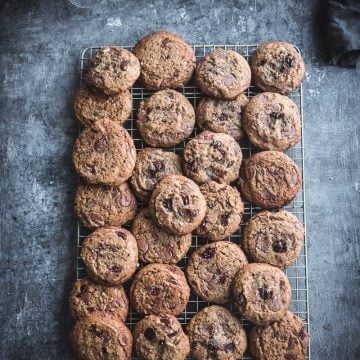 Salted Chocolate Chip Spelt Cookies - Cook Republic #baking #cookies #foodphotography