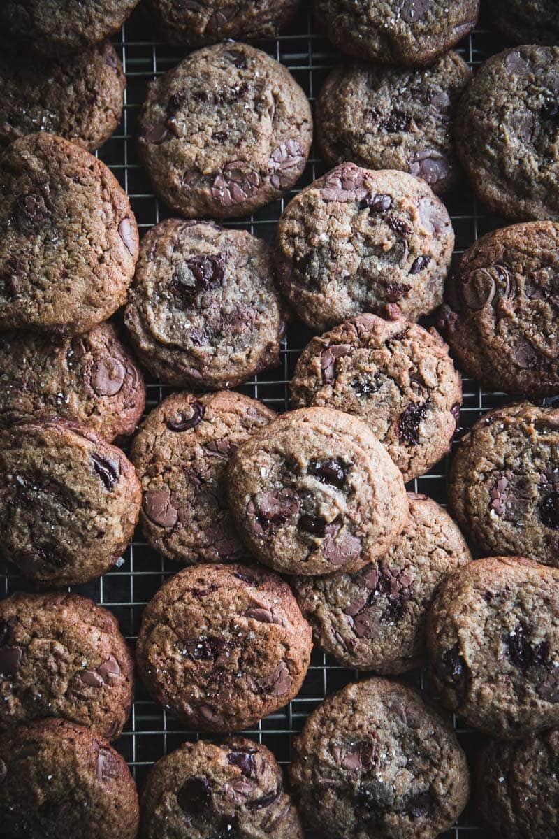 Salted Chocolate Chip Spelt Cookies - Cook Republic #baking #cookies #foodphotography