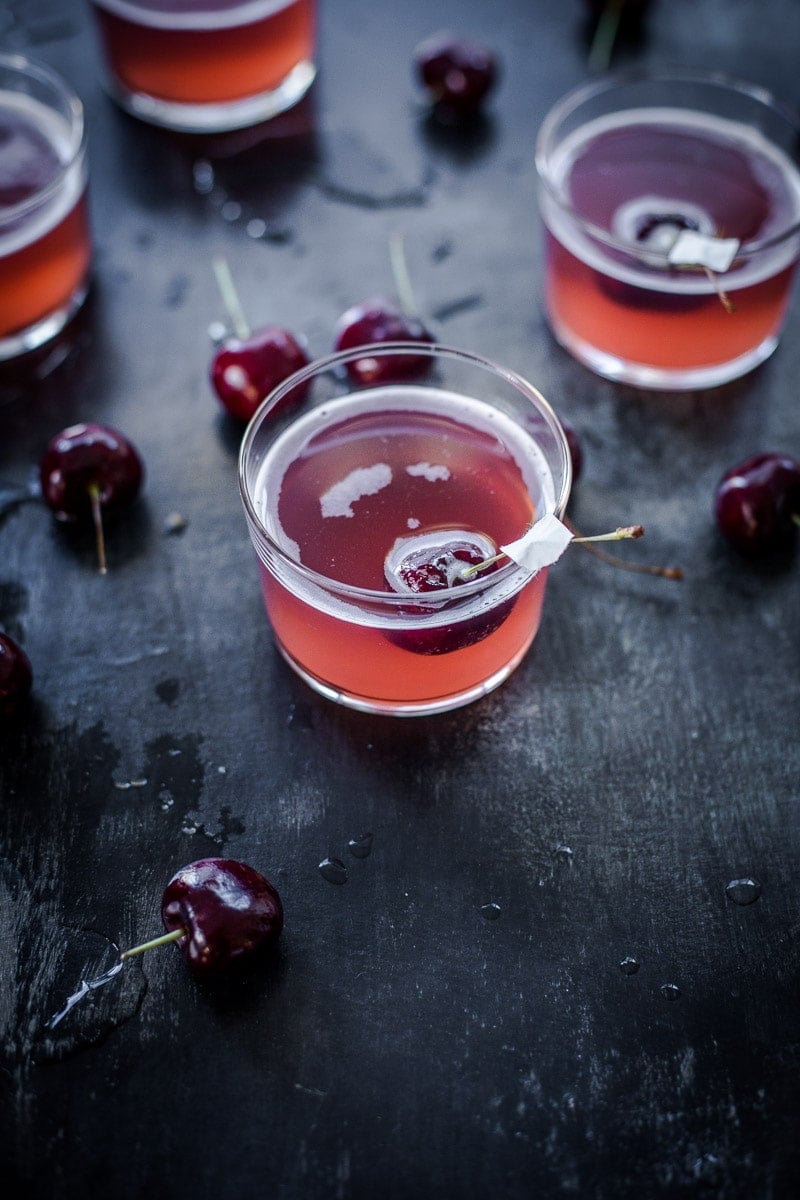Sparkling Cherry Jelly - Cook Republic #sodastream #christmas #foodphotography