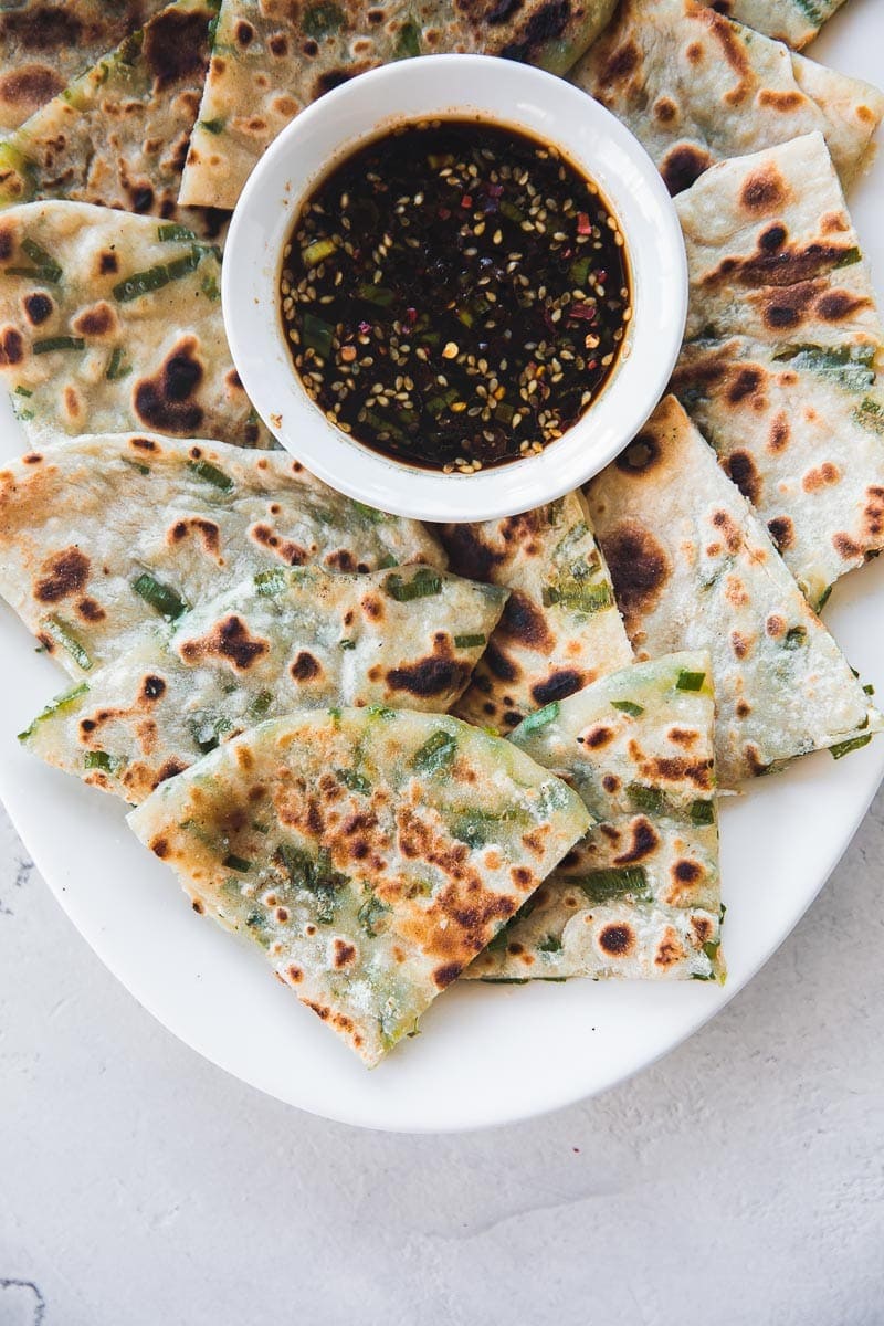 Vegan Chinese Scallion Pancakes - Cook Republic 