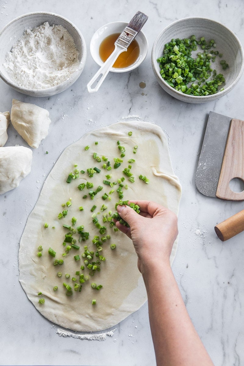 Vegan Chinese Scallion Pancakes - Cook Republic