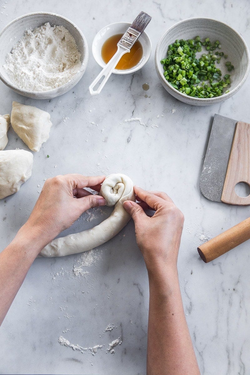 Vegan Chinese Scallion Pancakes - Cook Republic