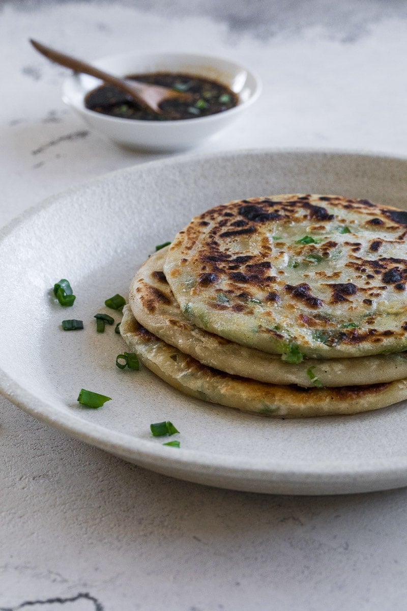 Vegan Chinese Scallion Pancakes - Cook Republic