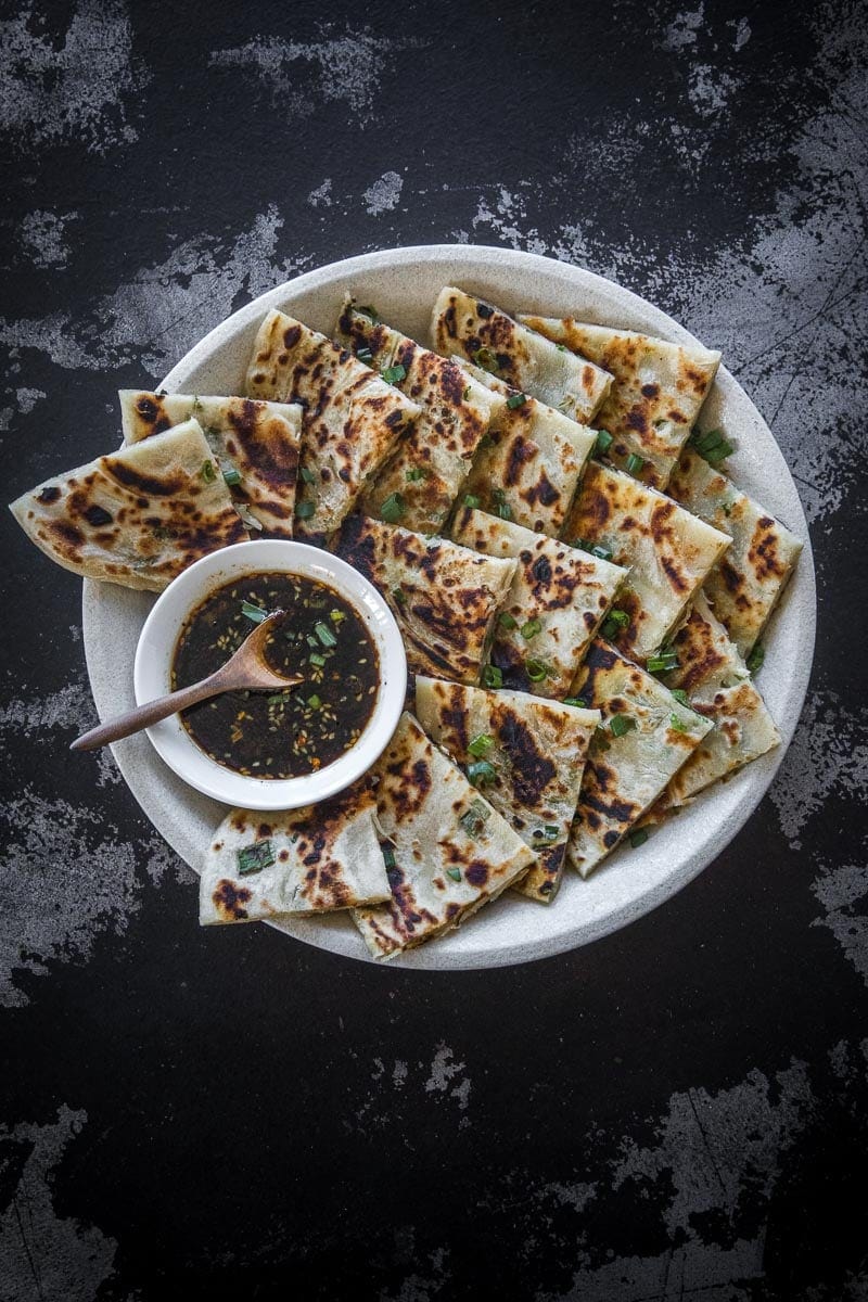 Vegan Chinese Scallion Pancakes - Cook Republic