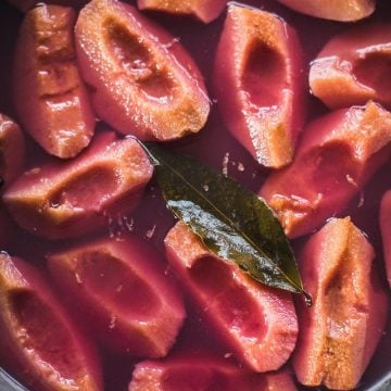 Spice Poached Quince - Cook Republic #quince #poachedquince