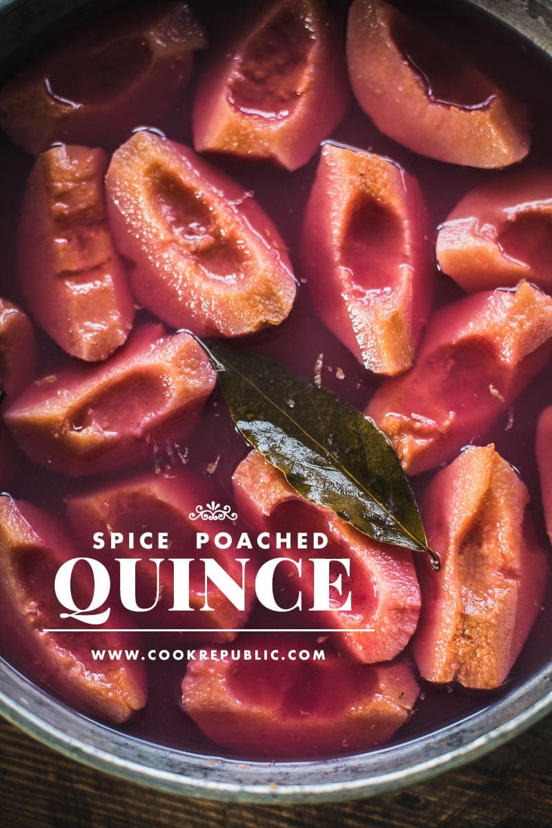 Spice Poached Quince - Cook Republic #quince #poachedquince