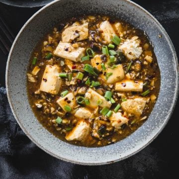 Vegan Mushroom MaPo Tofu - Cook Republic #vegandinner #mushroomrecipe