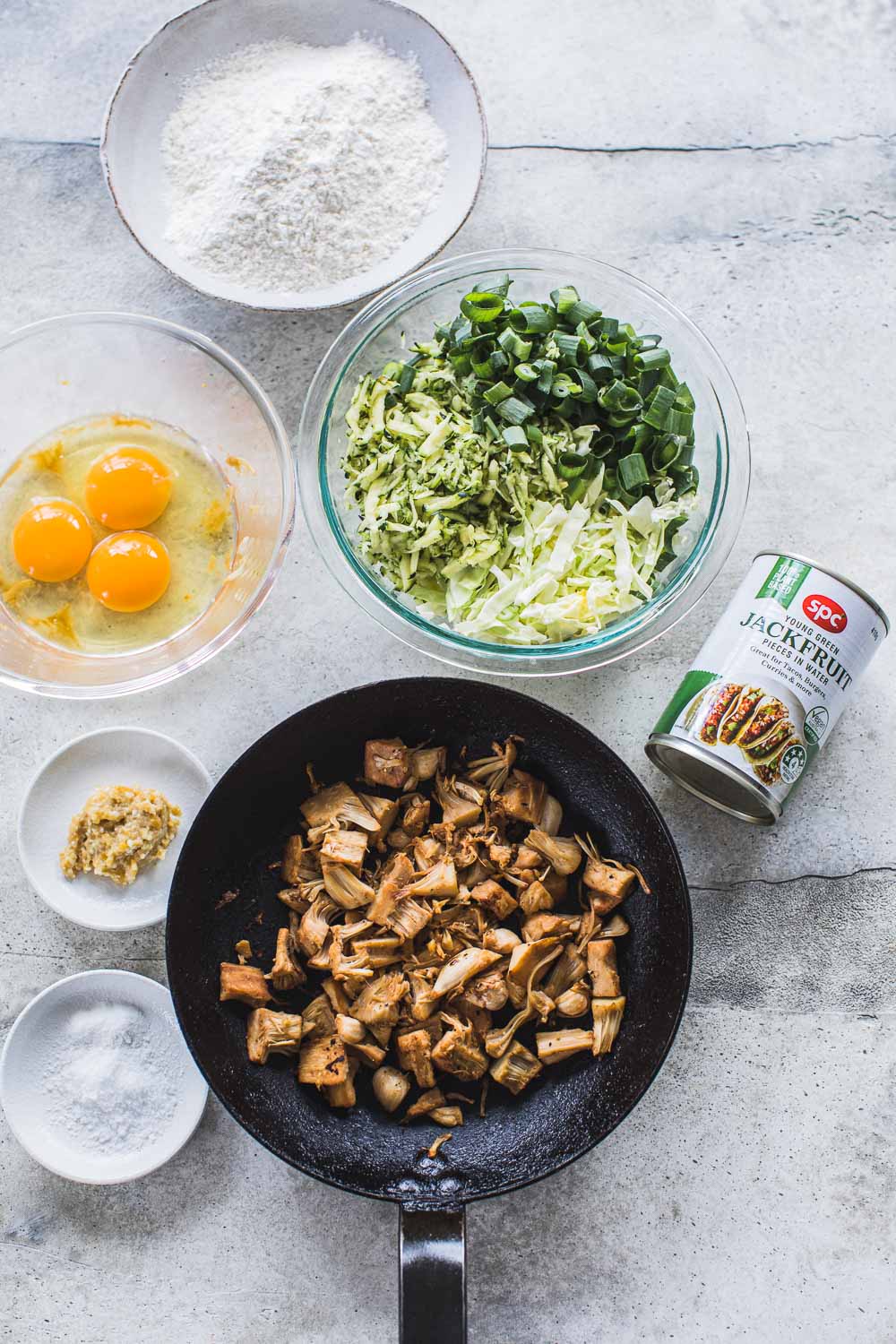 Jackfruit Veggie Okonomiyaki - Cook Republic