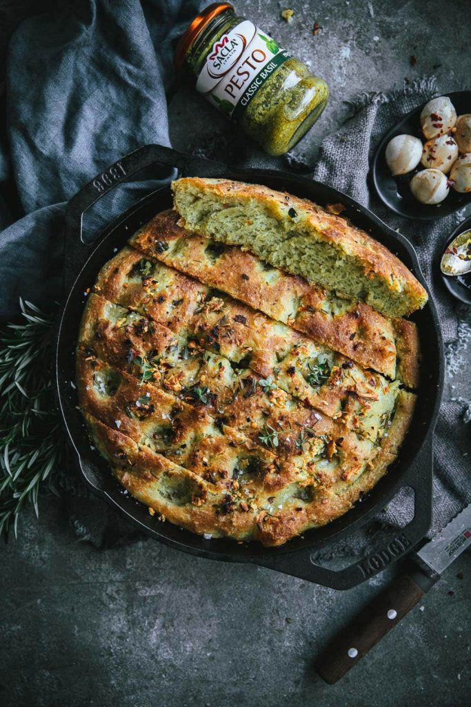 Pesto Focaccia Cook Republic