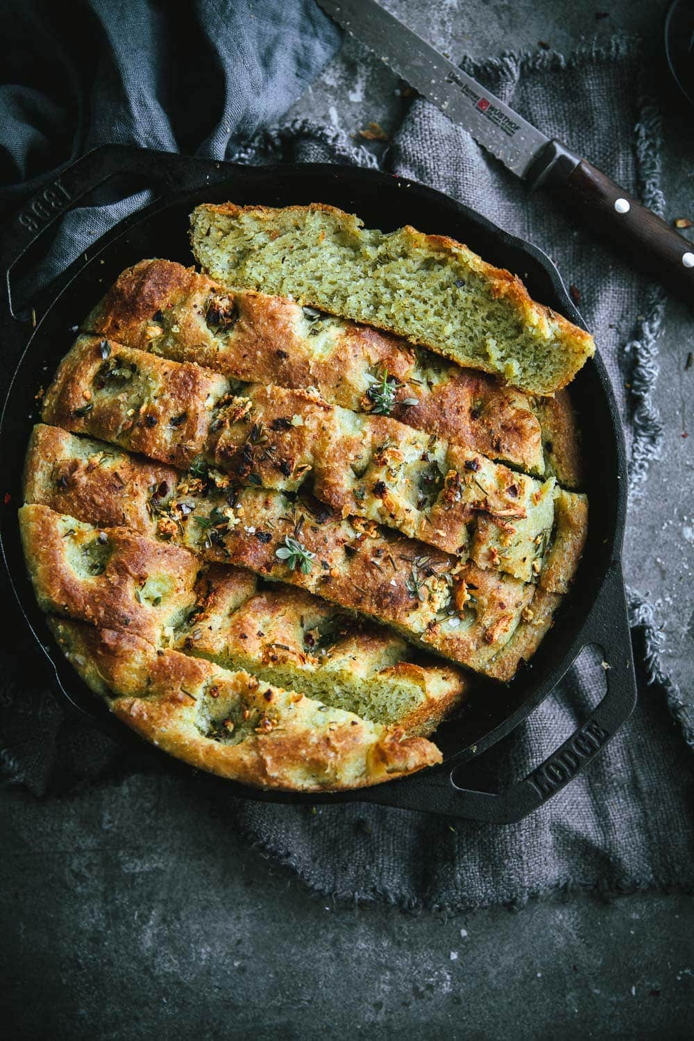 Pesto Focaccia - Cook Republic