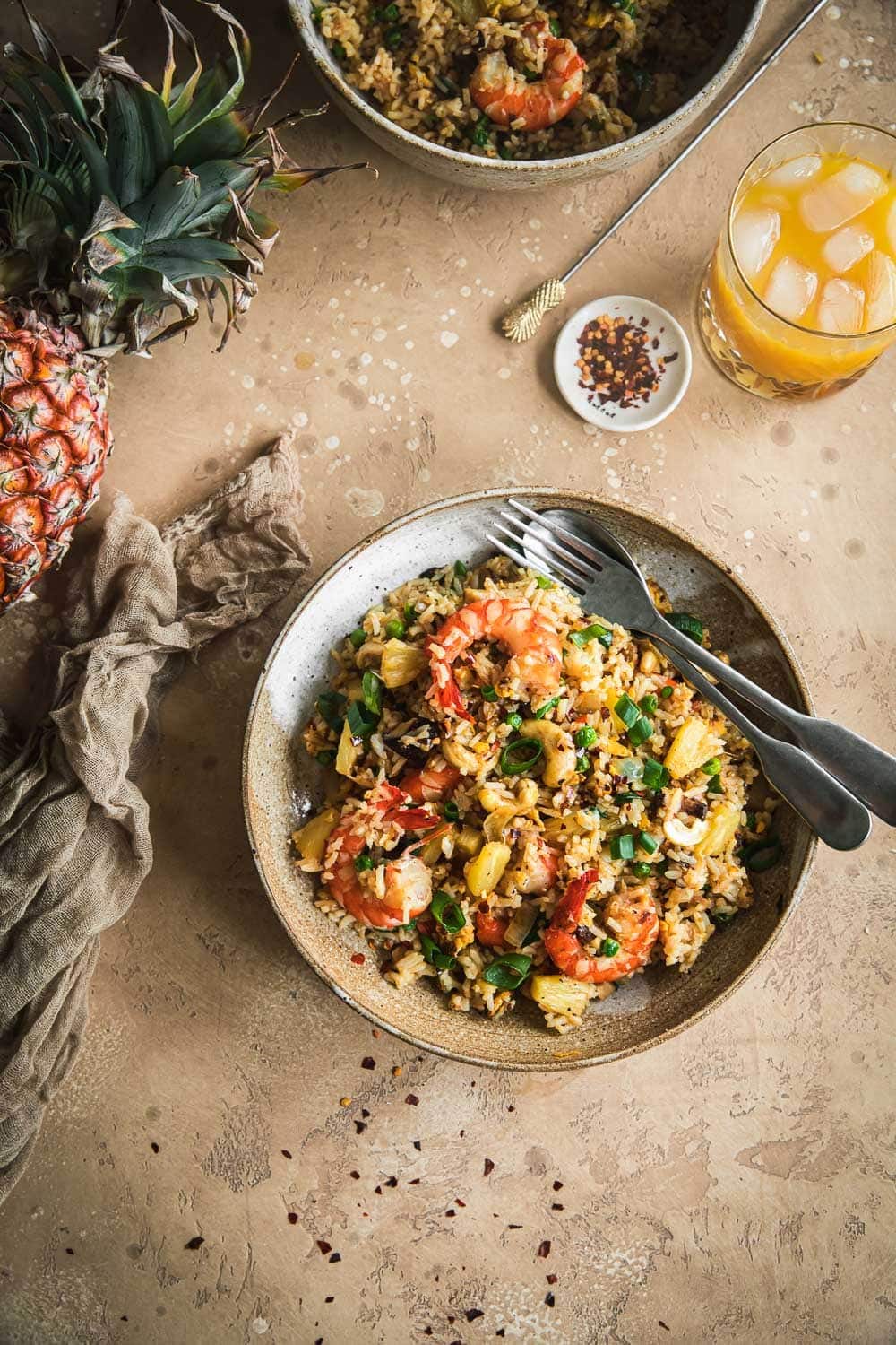 Thai Pineapple Fried Rice - Cook Republic #thairecipe #pineapplefriedrice #glutenfree