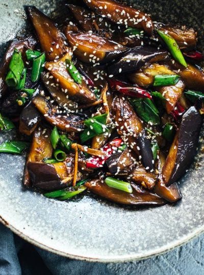 Vegan Chinese Chilli Eggplant