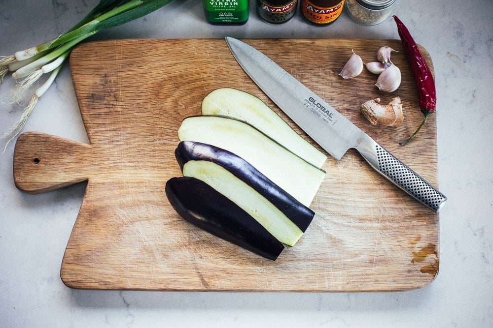 Vegan Chinese Chilli Eggplant - Cook Republic #vegandinner #eggplant #chineserecipe