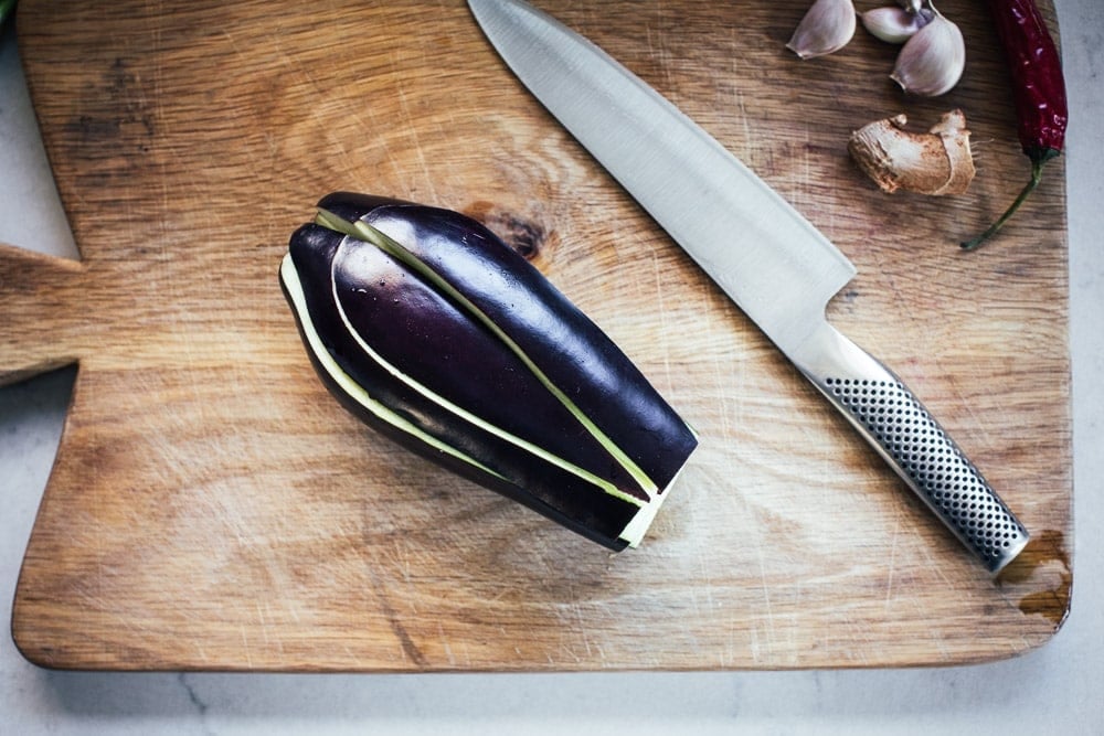 Vegan Chinese Chilli Eggplant - Cook Republic #vegandinner #eggplant #chineserecipe