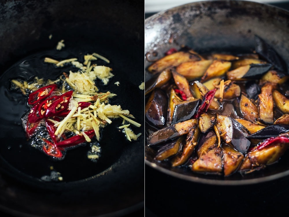 Vegan Chinese Chilli Eggplant - Cook Republic #vegandinner #eggplant #chineserecipe