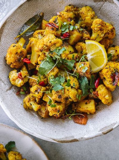 Vegan Aloo Gobi - Potato Cauliflower Curry