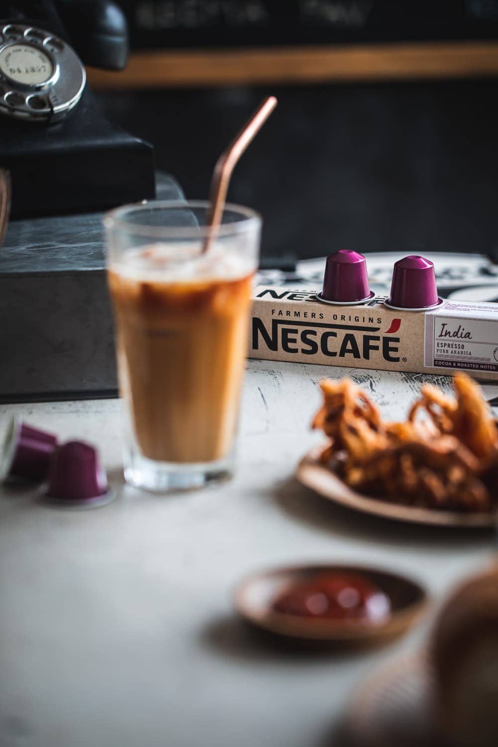 Vegan Iced Masala Coffee - Cook Republic #veganicedcoffee #icedcoffee #nescafe