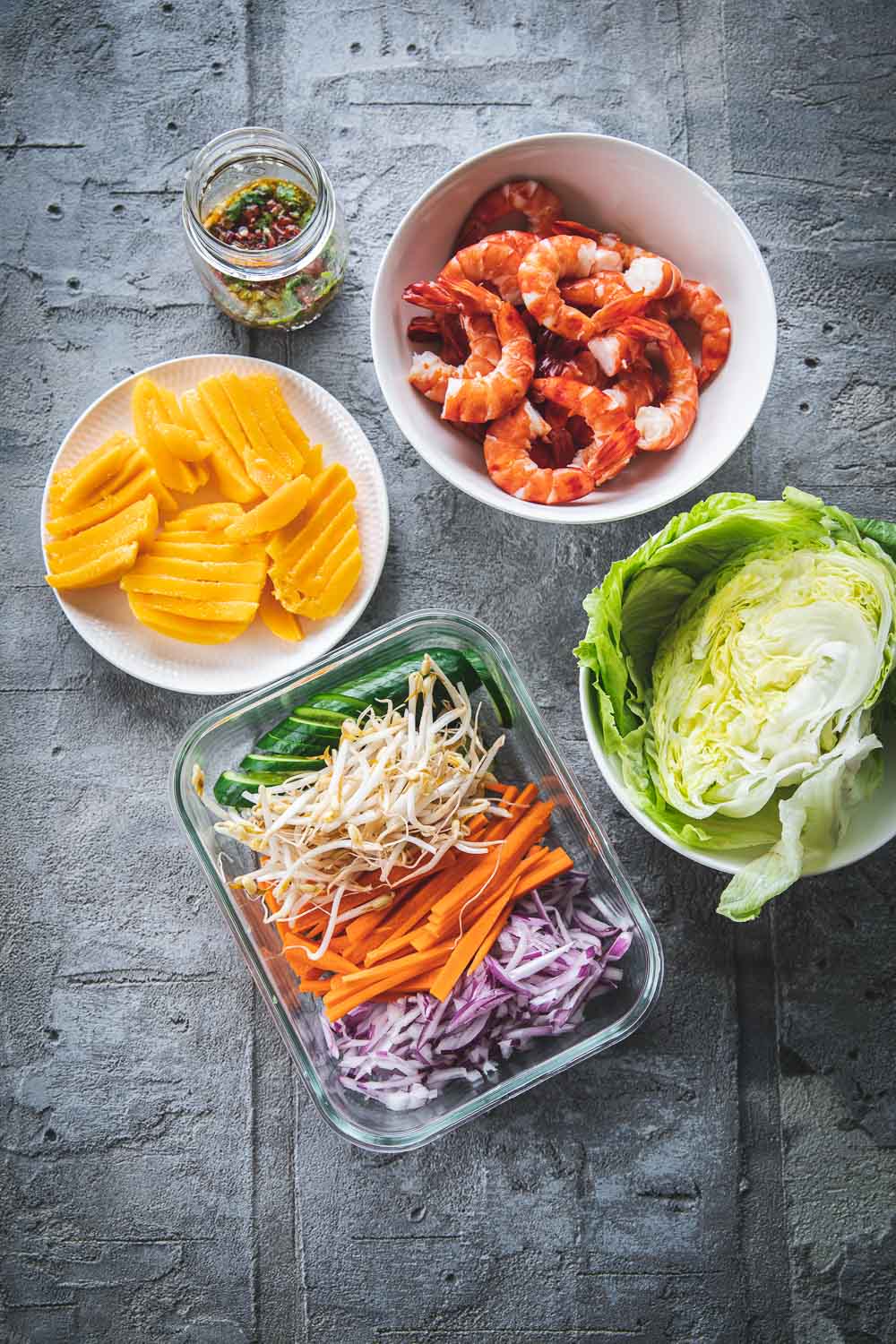 Thai Prawn And Mango Salad - Cook Republic #thaisalad #glutenfreesalad #prawnmango