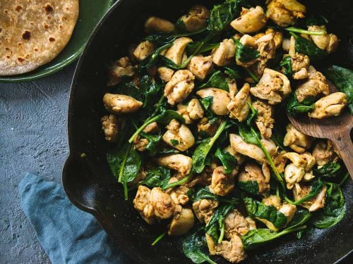 Spinach Garlic Chicken Masala - Cook Republic