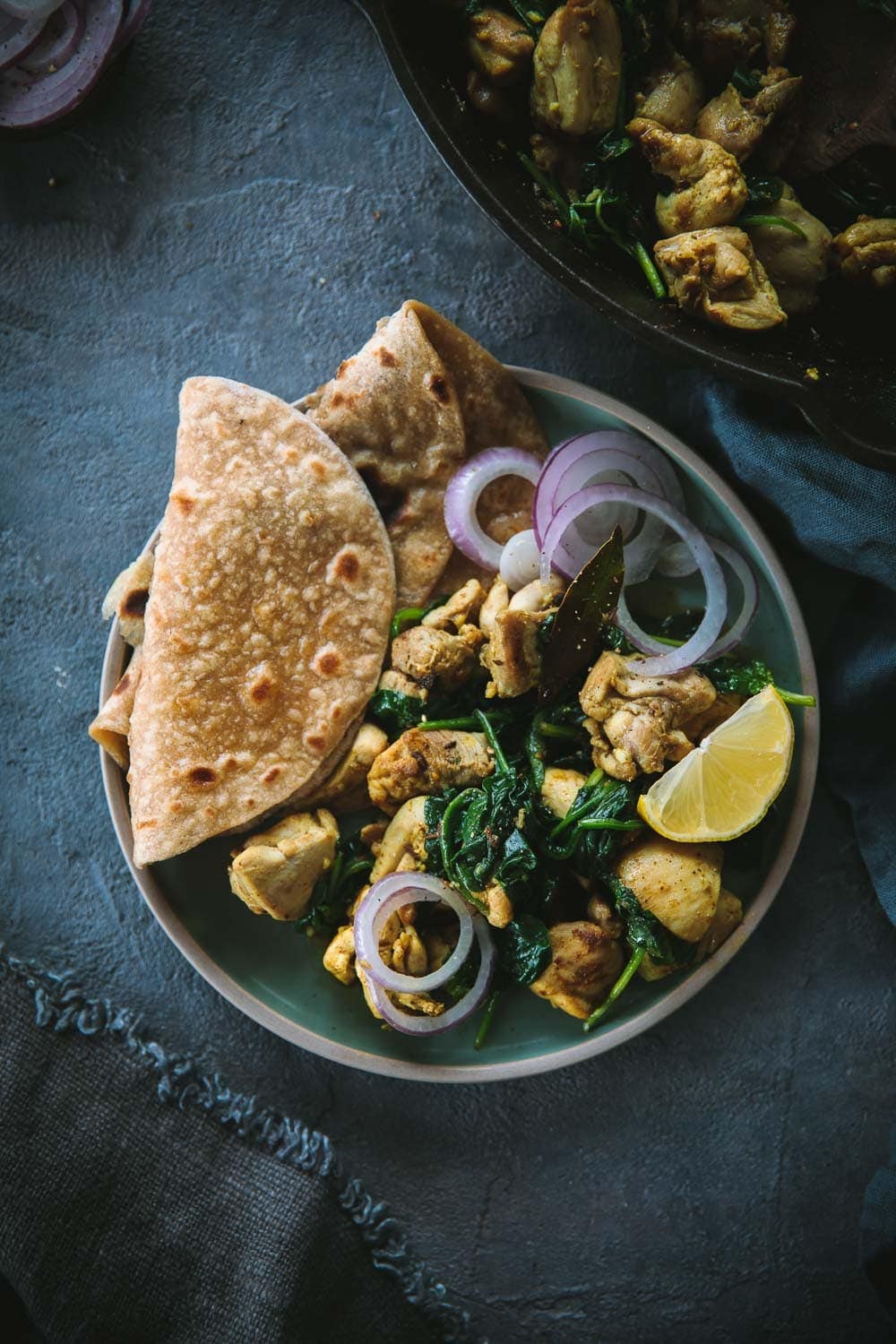 Spinach Garlic Chicken Masala - Cook Republic