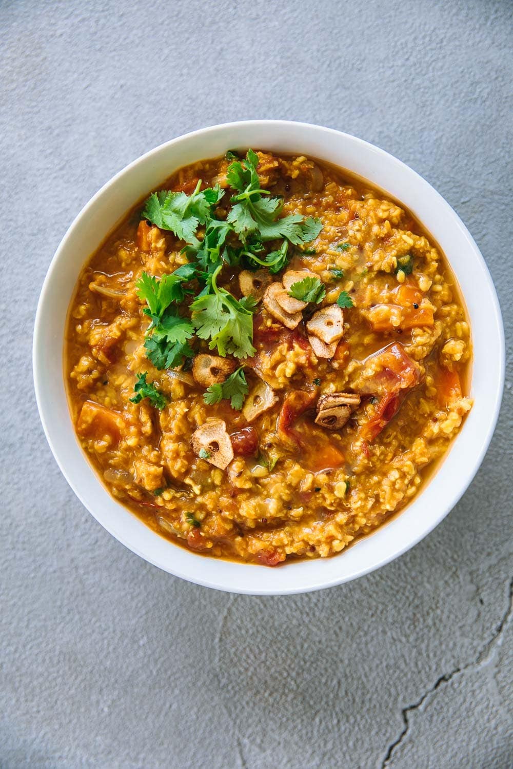 Tomato Garlic Dal - Cook Republic #glutenfreedinner #dalrecipe #vegan