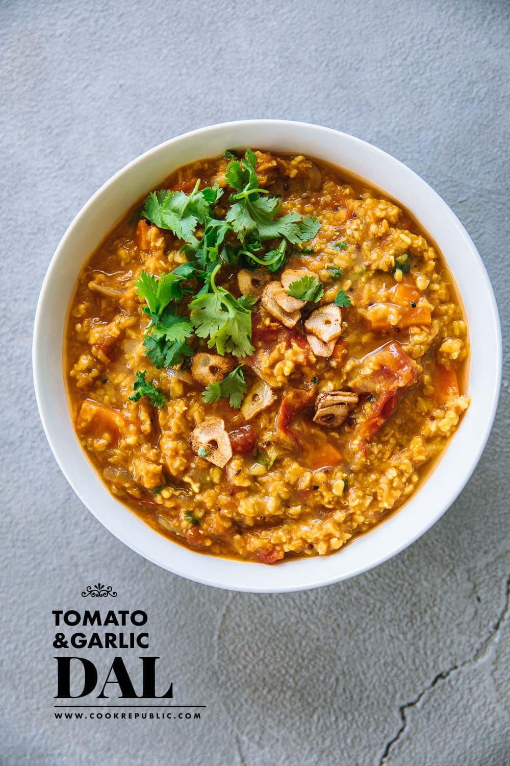 Tomato Garlic Dal - Cook Republic #glutenfreedinner #dalrecipe #vegan